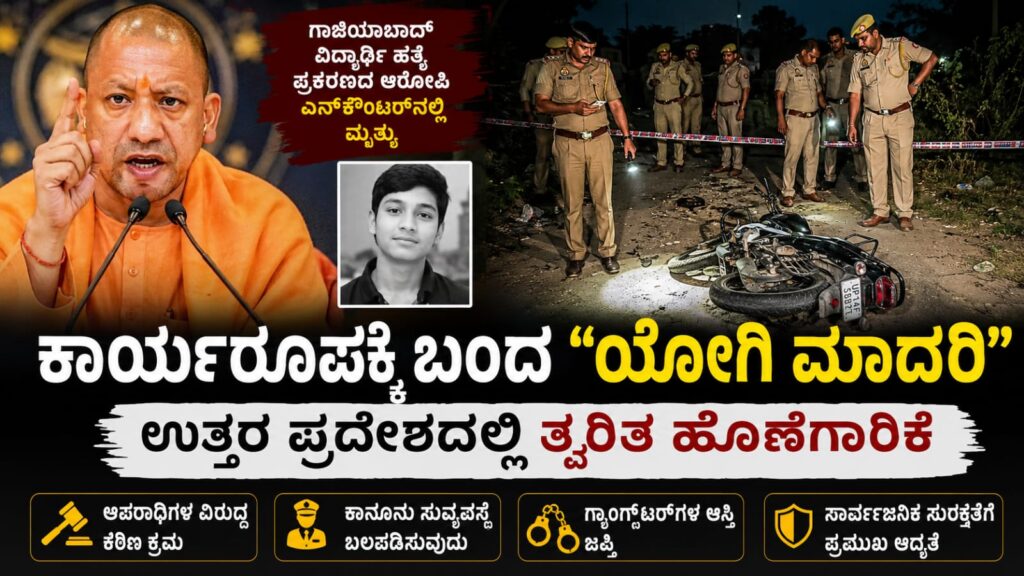 yogi model ghaziabad encounter uttar pradesh:ಗಾಜಿಯಾಬಾದ್ ಎನ್ಕೌಂಟರ್ ಬಳಿಕ ಮತ್ತೆ ಚರ್ಚೆಯಲ್ಲಿ ‘ಯೋಗಿ ಮಾದರಿ