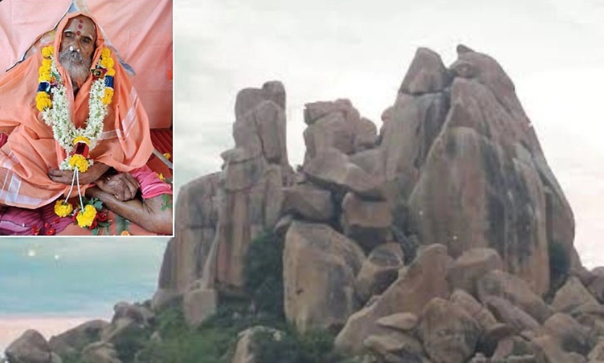 ಋಷ್ಯಮುಖ ಪರ್ವತದ ಸುಗ್ರೀವ ಆಂಜನೇಯ ದೇವಸ್ಥಾನದ ಅರ್ಚಕ ಆನಂದಗಿರಿ ಬಾಬಾ