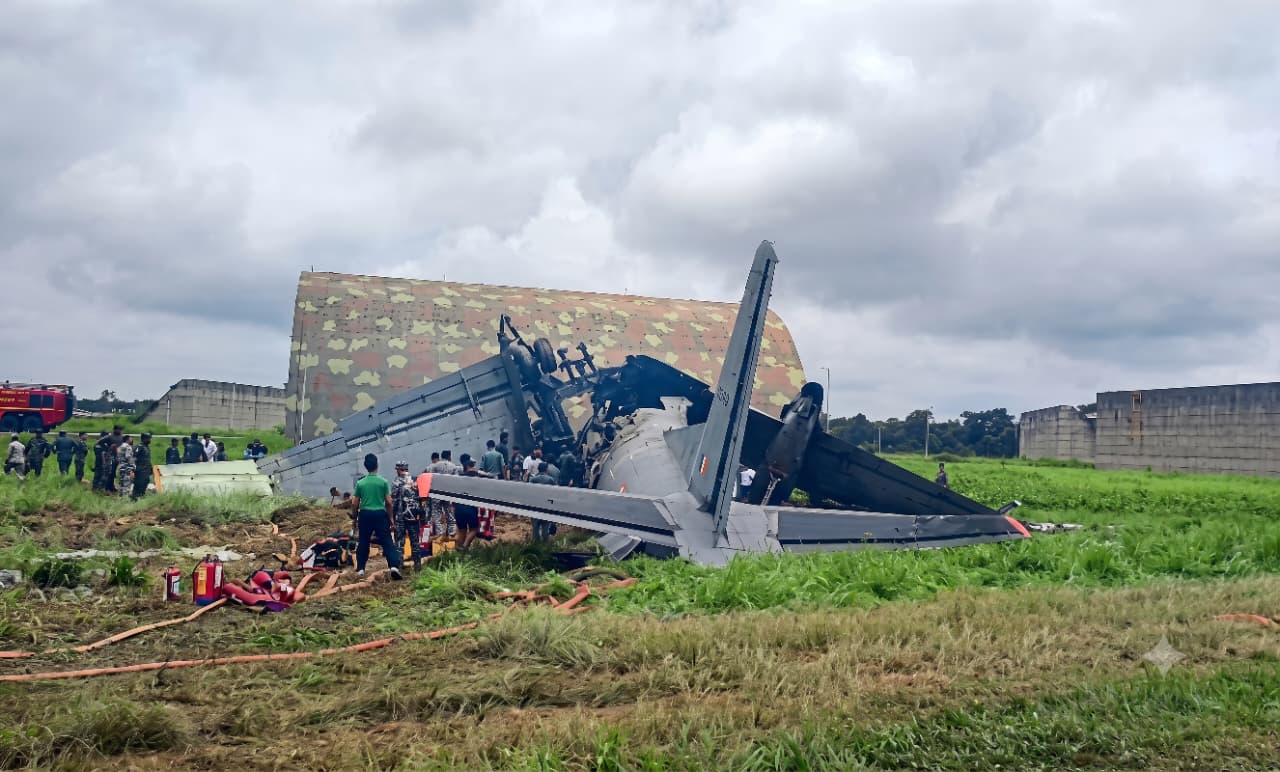 Jorhat AN-32 aircraft crash at Indian Air Force airbase in Assam