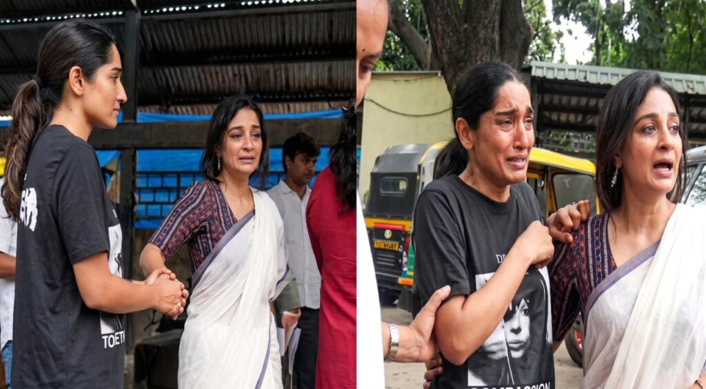 ನಟಿ ಕೃಷಿ ತಾಪಂಡ ವೈಶಾಕ್ ಅಂತ್ಯಕ್ರಿಯೆ ವೇಳೆ ಭಾವುಕರಾಗಿ ಕಣ್ಣೀರಿಟ್ಟ ದೃಶ್ಯ