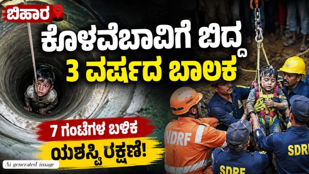 ಬಿಹಾರದ ಗಯಾ ಜಿಲ್ಲೆಯ ರಘುನಗರ ಗ್ರಾಮದಲ್ಲಿ ತೆರೆದ ಕೊಳವೆಬಾವಿಗೆ ಬಿದ್ದ ಮೂರು ವರ್ಷದ ಪಿಯೂಷ್ ಕುಮಾರ್‌ನನ್ನು SDRF ಮತ್ತು NDRF ತಂಡಗಳು ಯಶಸ್ವಿಯಾಗಿ ರಕ್ಷಿಸುತ್ತಿರುವ ದೃಶ್ಯ.